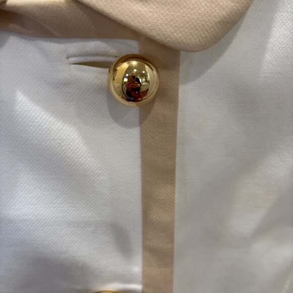 kate spade Monaco Bayle jacket white with tan detailing - Picture 8 of 10